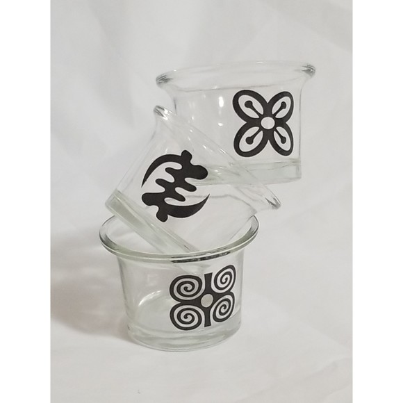 African Adinkra Symbol Candle Holders | Inspirational Home Decor Set of 3 - Picture 7 of 9